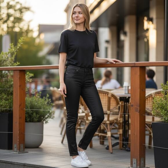 Lucky Brand Women's Charlie Super Skinny Jeans Black Size 8 - Picture 2 of 8